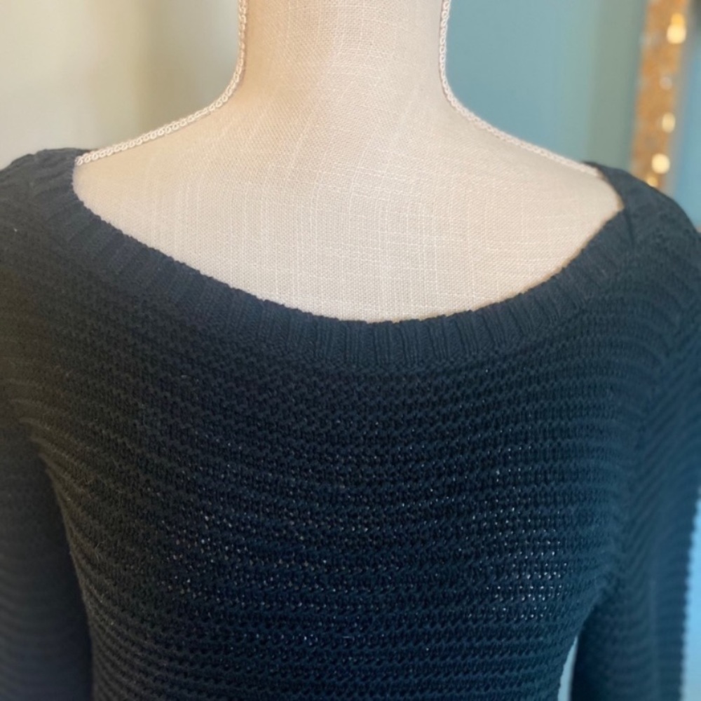 Lauren Ralph Lauren Black Knit Sweater Size Large - Picture 8 of 9